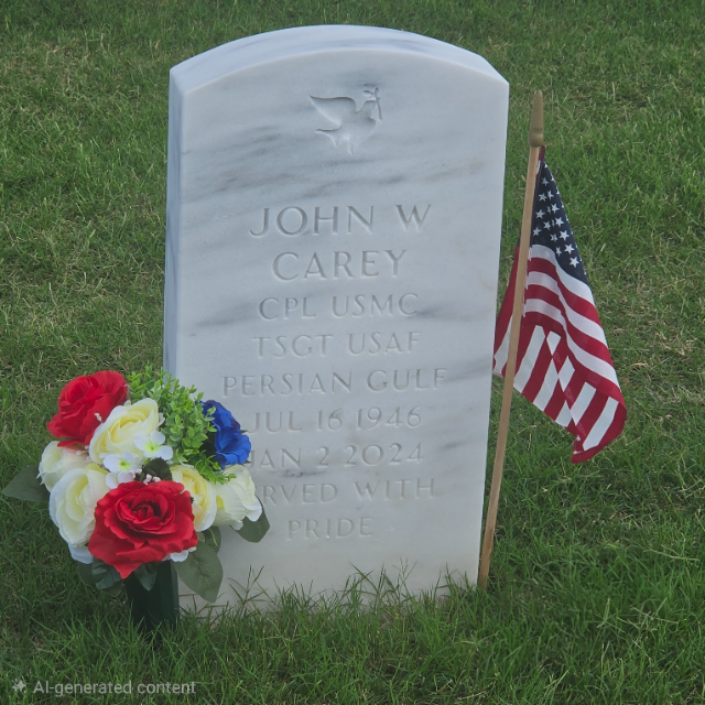 Flower delivery for John William Carey