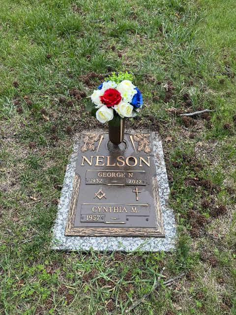 Flower delivery for George N. N. Nelson