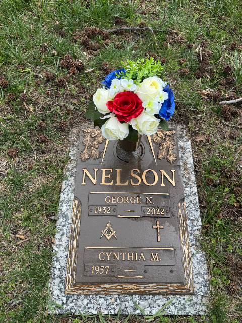 Flower delivery for George N. N. Nelson