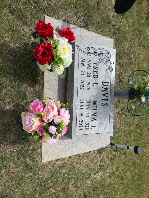 Flowers for Wilma I. Thurman Davis