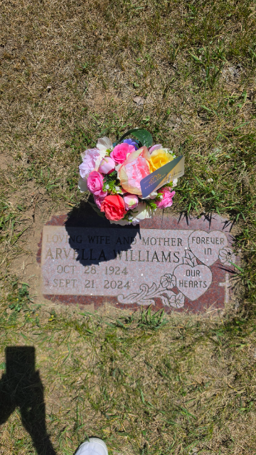 Flowers for Arvella Williams