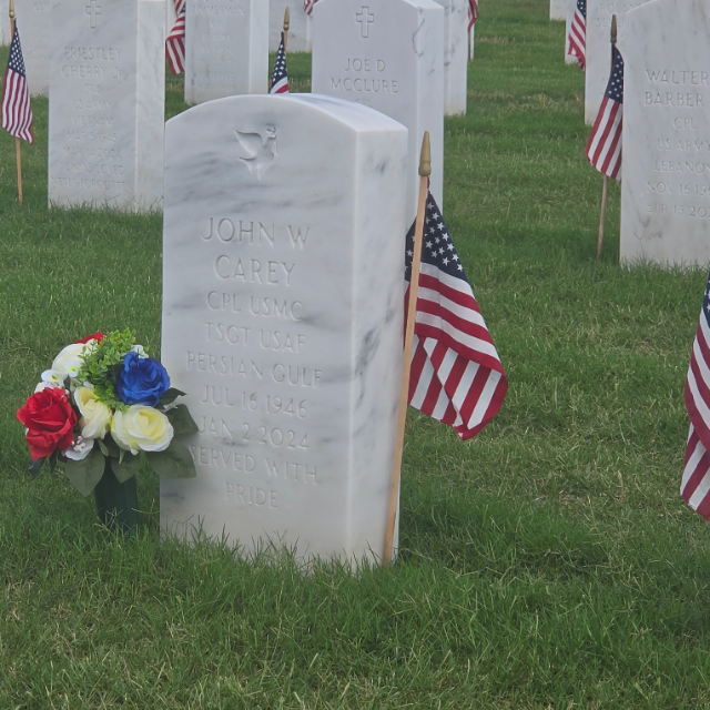 Flower delivery for John William Carey