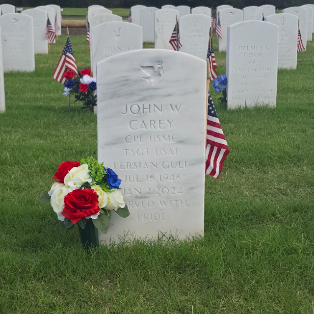 Flower delivery for John William Carey