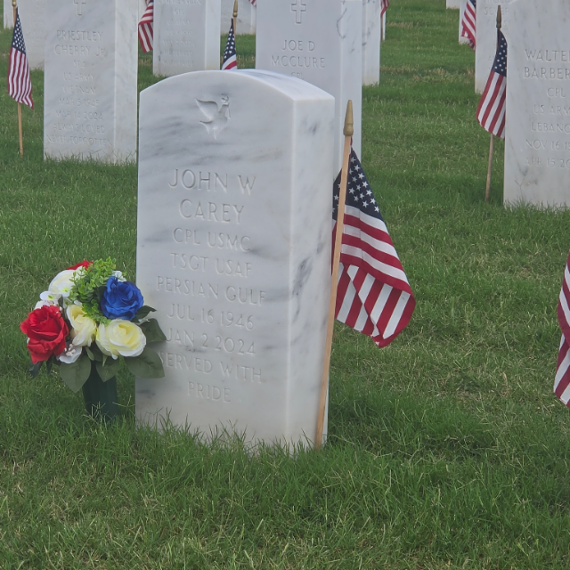 Flower delivery for John William Carey