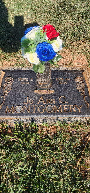 Flower delivery for Mary JoAnn Montgomery