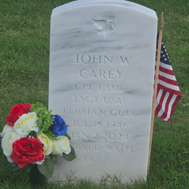 Flower delivery for John William Carey