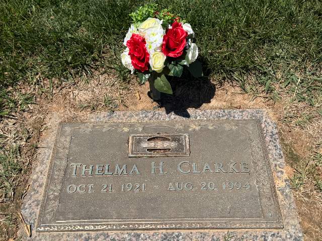 Flowers for Thelma Ruth/Heitsenrether Clarke