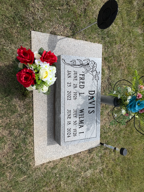 Flowers for Frederick L. Leroy Davis