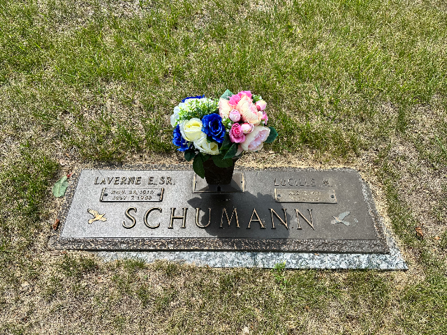 Flower delivery for LaVerne Edward Schumann