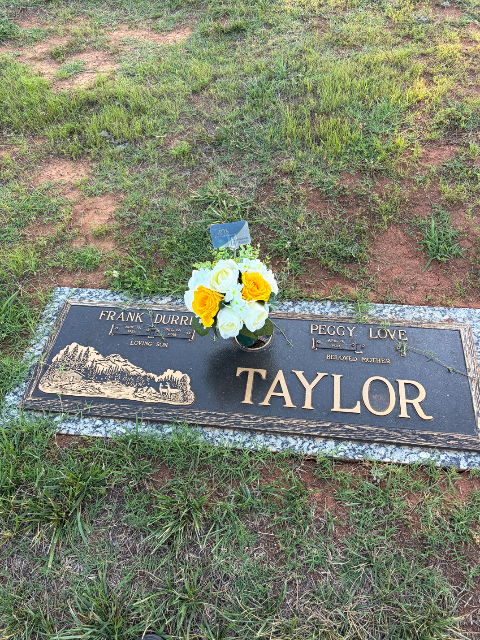 Flower delivery for Frank Durrell “Dewey” Taylor