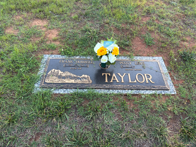 Flower delivery for Frank Durrell “Dewey” Taylor