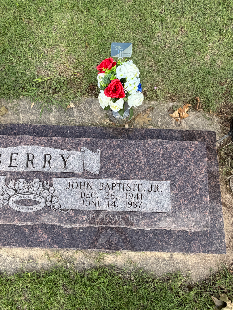 Flower delivery for John Baptiste Berry