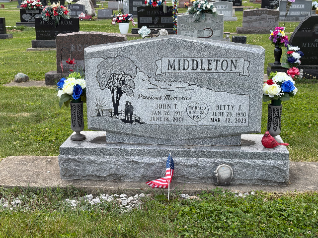 Flower delivery for John Thomas Middleton