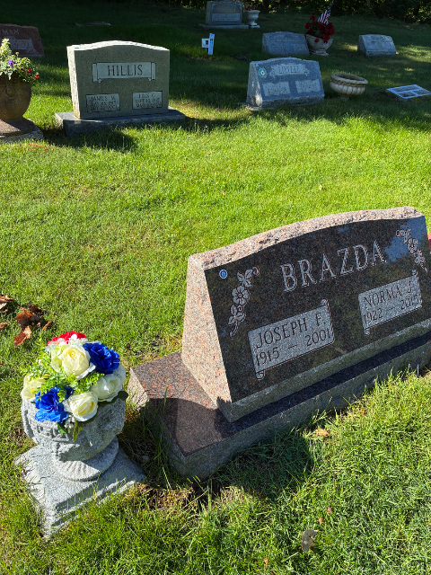 Flower delivery for Joseph F. Brazda