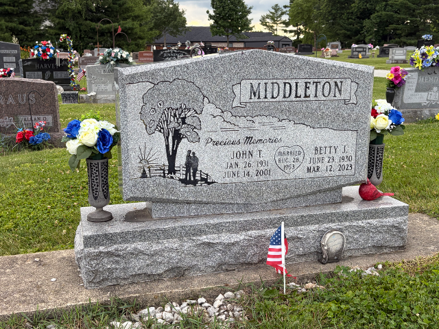 Flower delivery for John Thomas Middleton