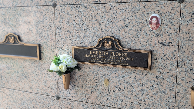 Flowers for Emerita Flores