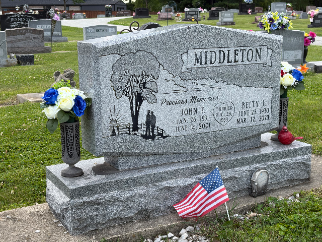 Flower delivery for John Thomas Middleton