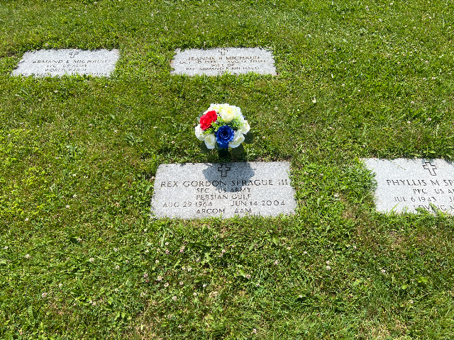Flowers for Rex Gordon Sprague