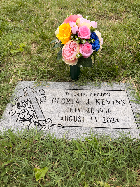 Flower delivery for gloria j nevins
