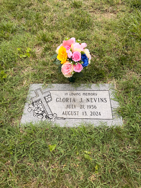 Flower delivery for gloria j nevins