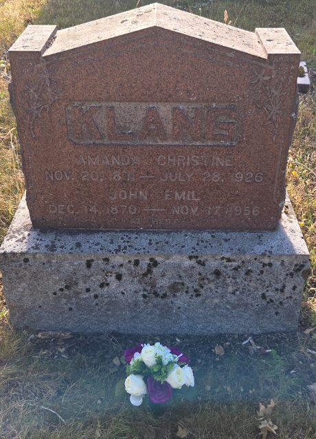 Flowers for Amanda Christine Klang