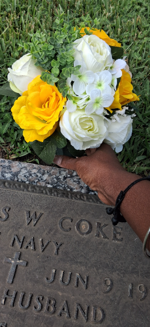 Flower delivery for James Coke