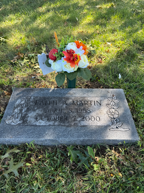 Flowers placed at New Salem Funeral Home and Cemetery, Independence