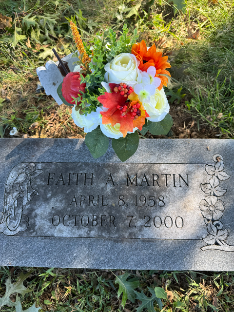Flower delivery for Faith A. Martin