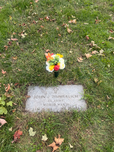 Flower delivery for John and Wilma Zimmerlich