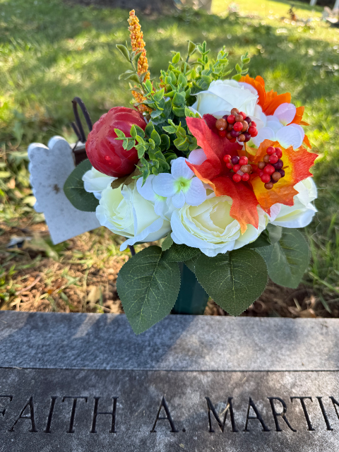 Flower delivery for Faith A. Martin