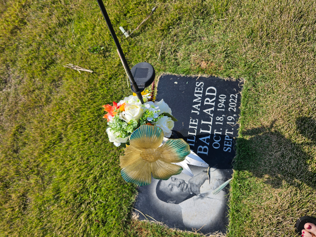 Flowers placed at East Lawn Memorial Cemetery