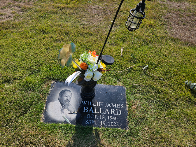 Flower delivery for Willie James Ballard
