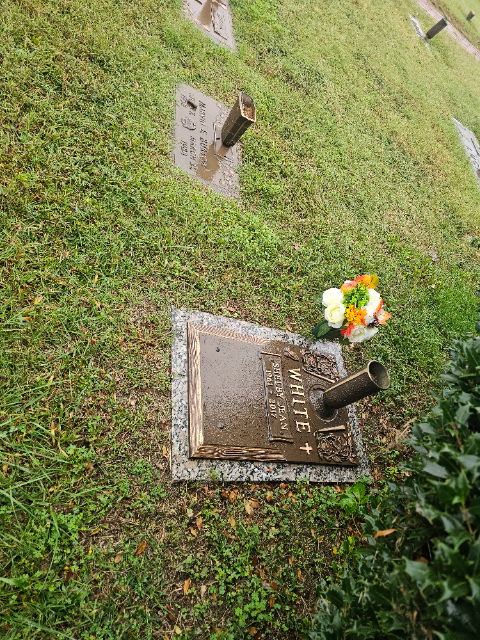 Flowers placed at Westhampton Memorial & Cremation Park